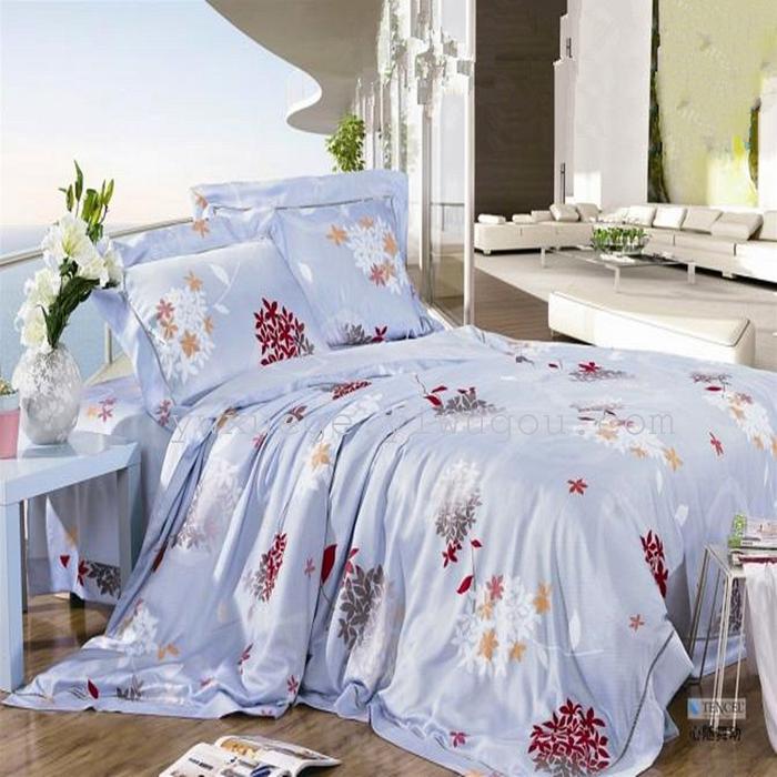 Wedding snow Dove bed linens silk four piece bedding set new listing factory direct-the source of charm Wedding snow Dove bed linens silk four piece bedding set new listing factory direct-the source of charm