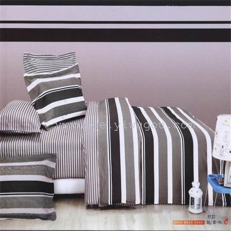 In 2014 the new listing 100% cotton bedding set of four garden wedding supplies four piece set of quality assurance silk language