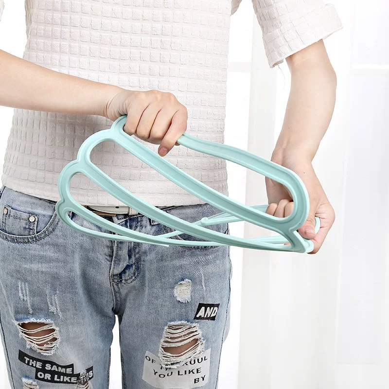 Multifunctional Plastic Trousers Rack Household Bedroom Hang Drying Hanger Space Saving Storage Organizer Wardrobe Storage Fantastic