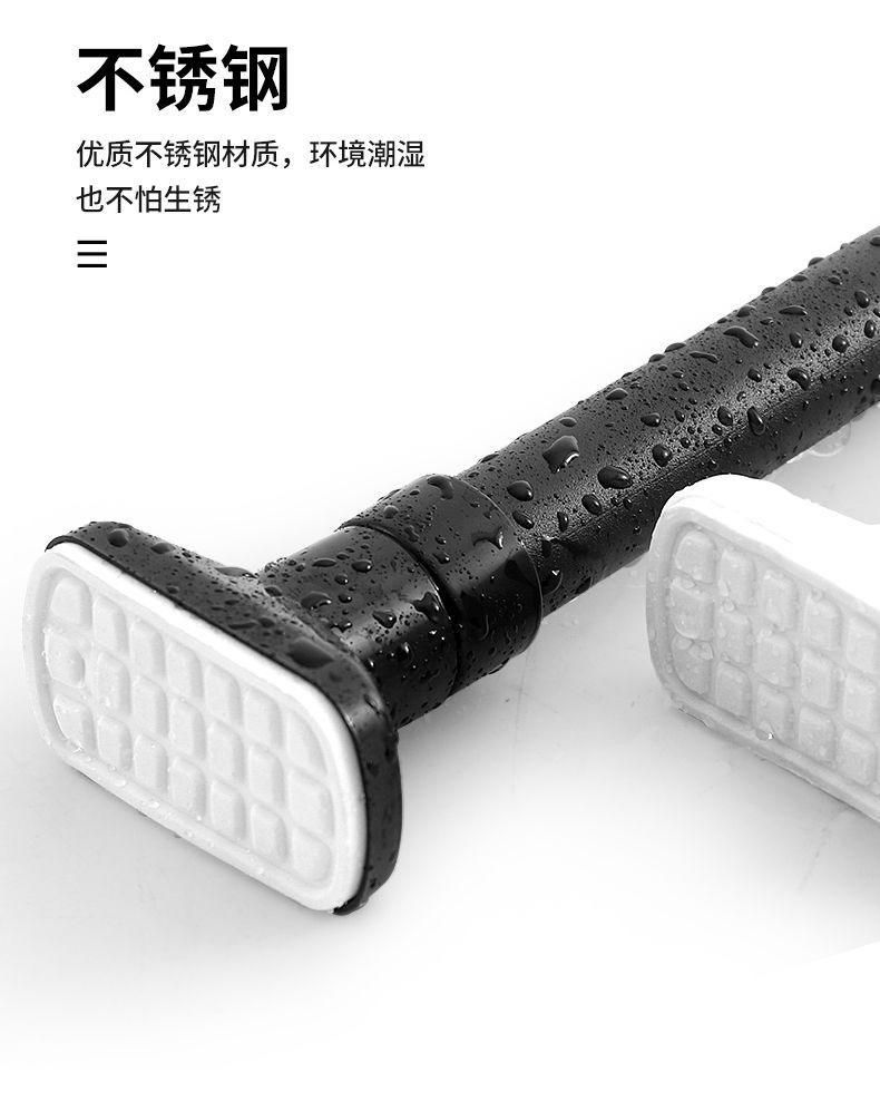 Wardrobe Cabinet Hanging Clothes Pole Dormitory Wardrobe Telescopic Rod Punch-Free Clothing Rod Clothes Pole Cross Bar Shelf Clothes Pole Hang Clothes