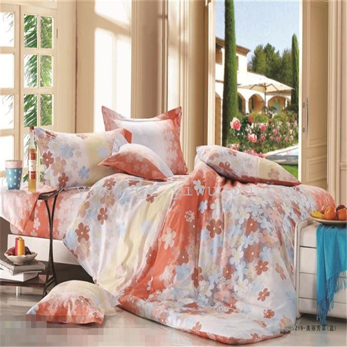 In 2014 the new listing 100% cotton reactive dyeing fashion bedding set of four direct manufacturers --- fragrance