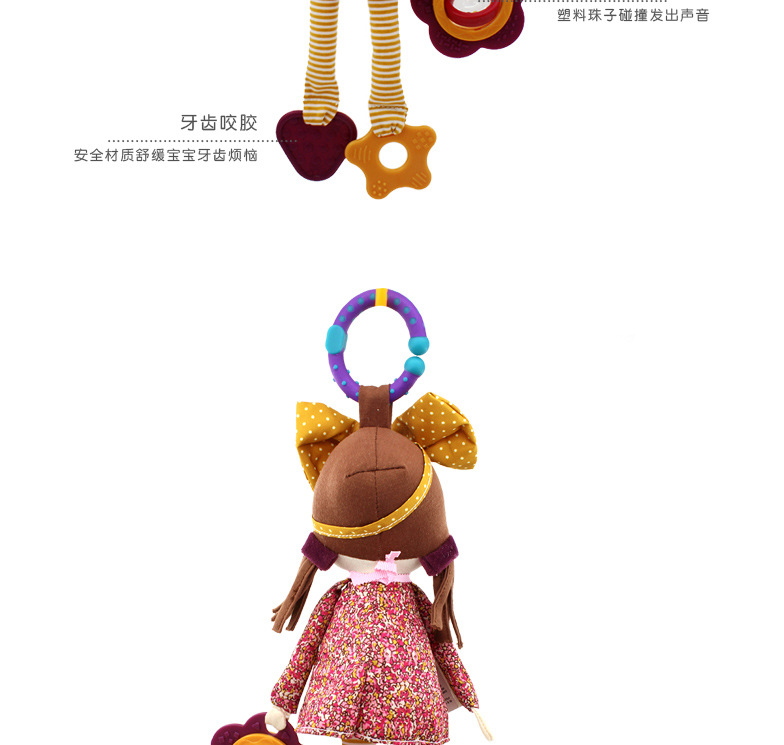 Innovation cute baby doll bed polly hang calm doll car hanging belt tooth gum blue dress Innovation cute baby doll bed polly hang calm doll car hanging belt tooth gum blue dress