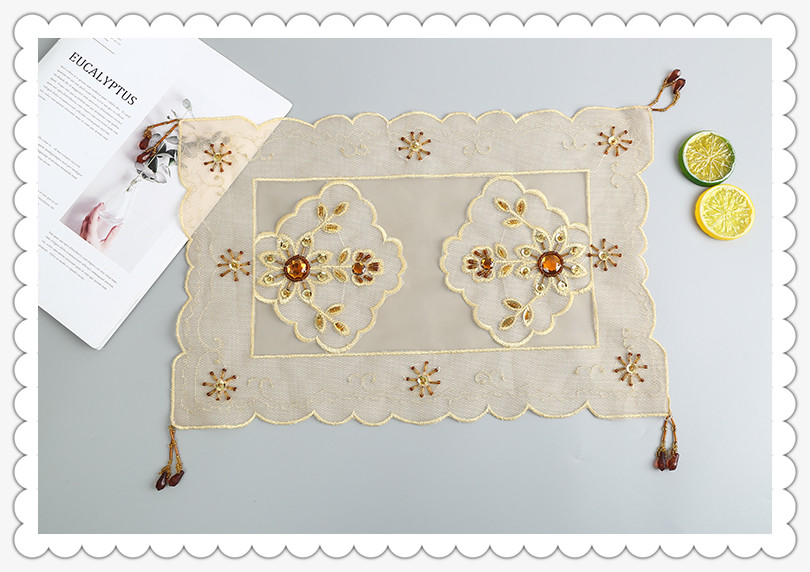 Placemat Tablecloth Fabric Dining Table Modern Simple Home Middle East Foreign Trade 30*45 Placemat Tablecloth Fabric Dining Table Modern Simple Home Middle East Foreign Trade 30*45