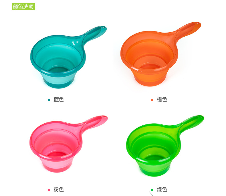 Manufacturer Direct Folding Water Scoop Kitchen Gourd ladle Big grip folding gourd ladle can hang Folding Water Scoop