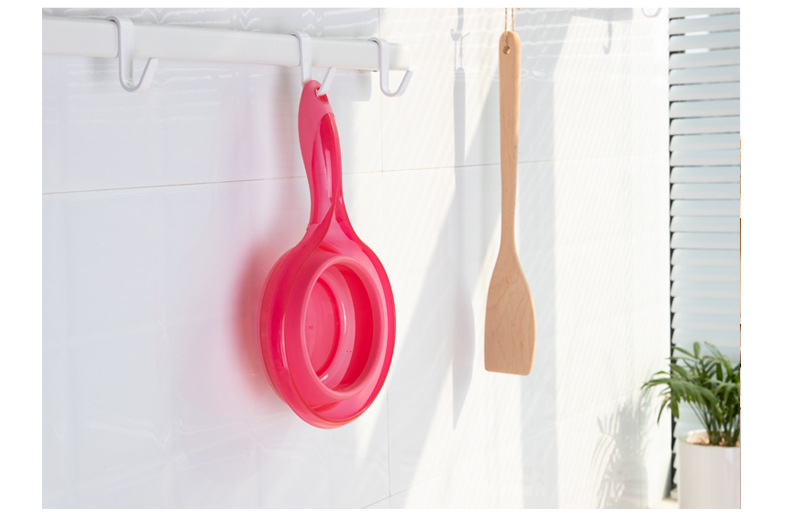 Manufacturer Direct Folding Water Scoop Kitchen Gourd ladle Big grip folding gourd ladle can hang Folding Water Scoop