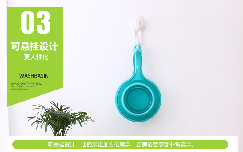 Manufacturer Direct Folding Water Scoop Kitchen Gourd ladle Big grip folding gourd ladle can hang Folding Water Scoop