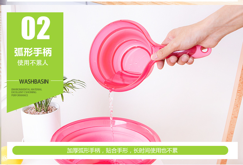 Manufacturer Direct Folding Water Scoop Kitchen Gourd ladle Big grip folding gourd ladle can hang Folding Water Scoop
