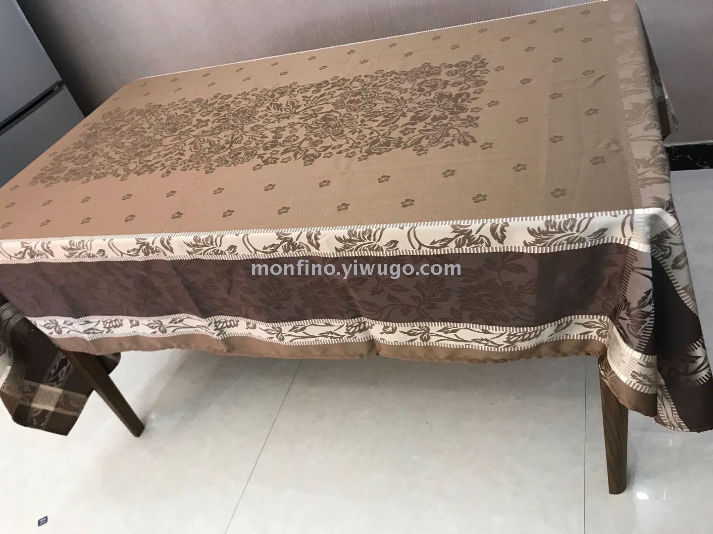 Staring Manufacturers direct Jacquard Tablecloth Europe and the United States New Floral Tablecloth