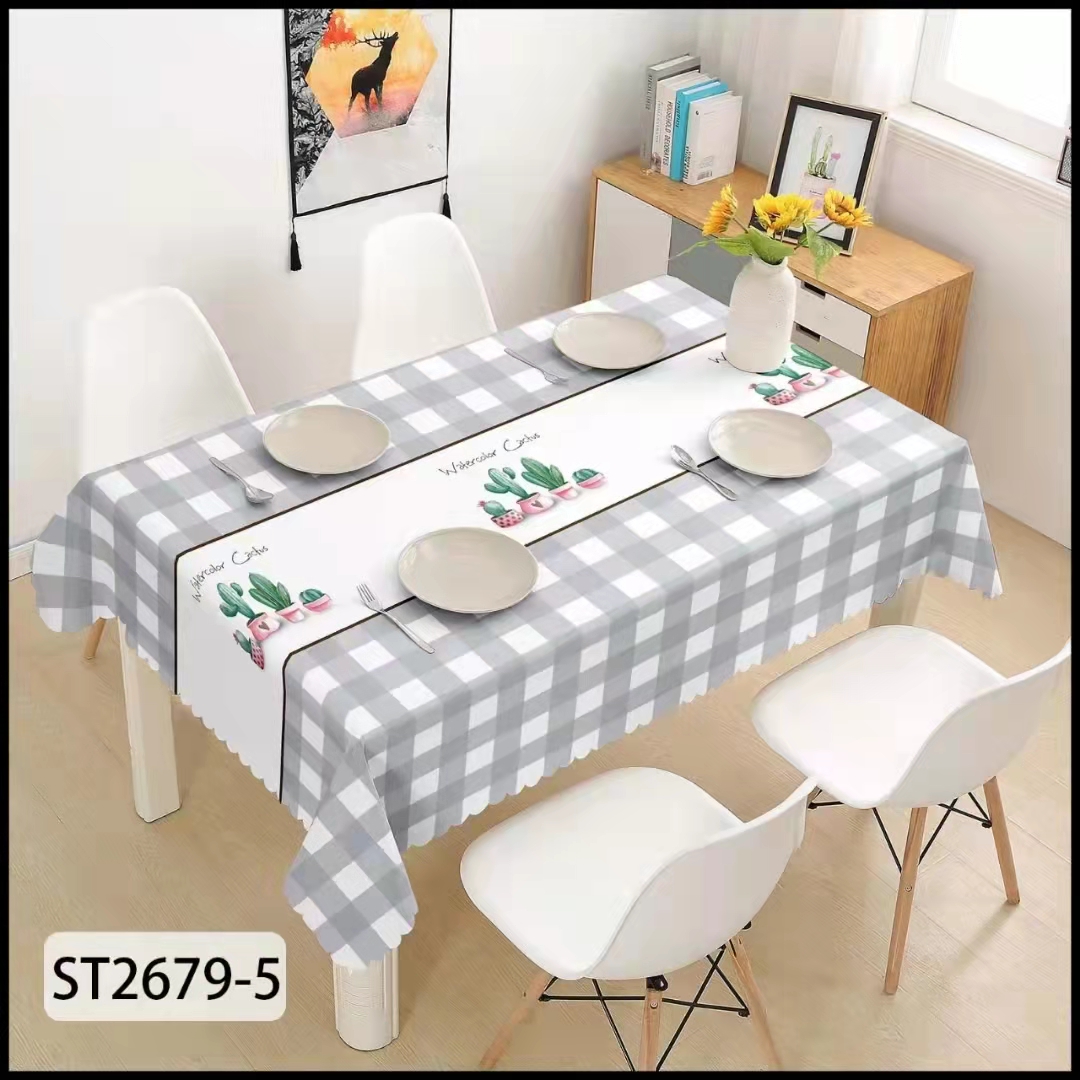 Tablecloth Waterproof and Oil-Proof Disposable Anti-Scald Rectangular Dining Table Tablecloth Ins Style Light Luxury PVC Coffee Table Placemat Tablecloth Waterproof and Oil-Proof Disposable Anti-Scald Rectangular Dining Table Tablecloth Ins Style Light Luxury PVC Coffee Table Placemat
