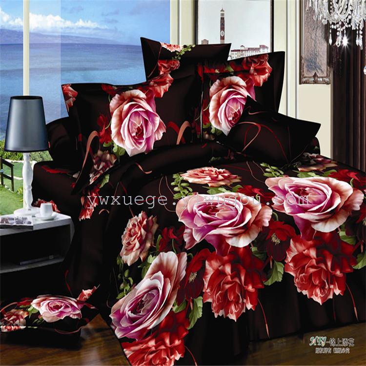 Winter bedding set of four export t/c set of four factory outlets---icing on the