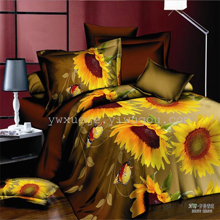 Winter bedding set of four export t/c set of four factory outlets---icing on the