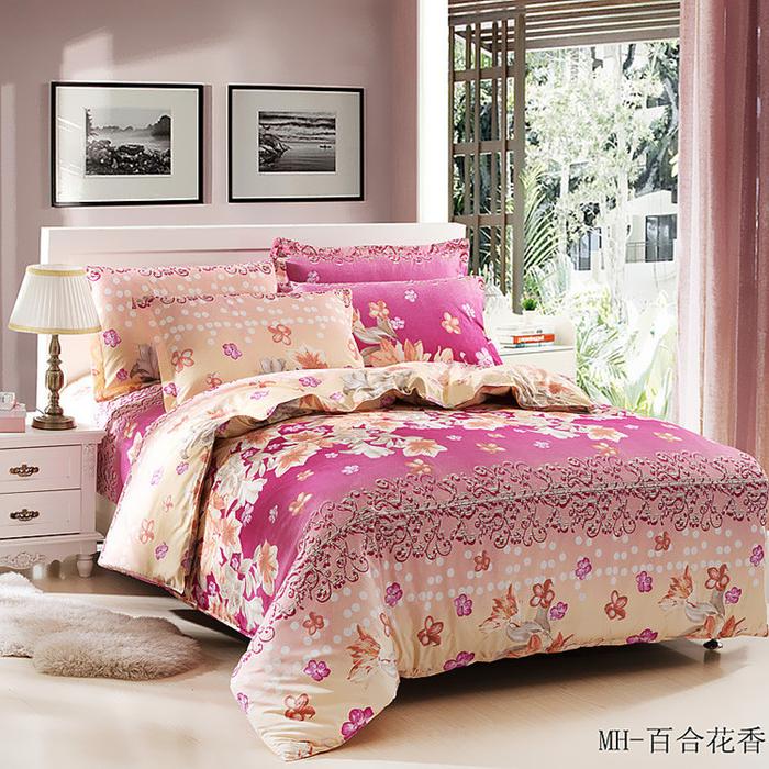 Home textiles bedding set of four snow pigeon nude wedding, four set bedding fashion factory outlets