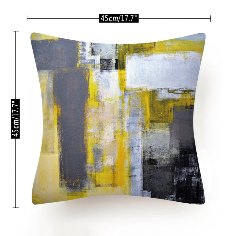 Amazon Hot Home Decoration Pillow Modern Minimalistic Abstraction Pillow Office Sofas Pillow Seat Cover