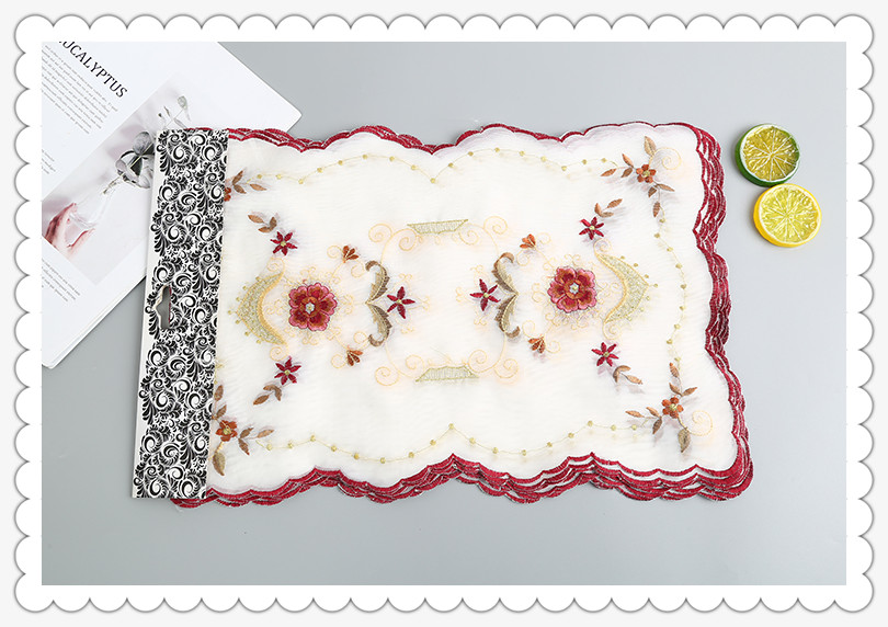 Placemat Tablecloth Fabric Dining Table Modern Simple Home Middle East Foreign Trade 30*45 Placemat Tablecloth Fabric Dining Table Modern Simple Home Middle East Foreign Trade 30*45