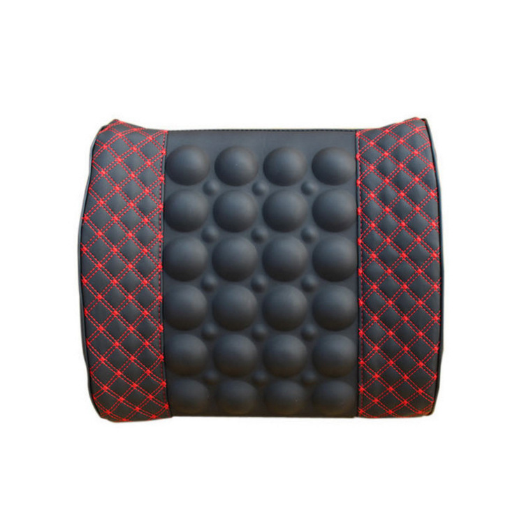 Interior Decoration Supplies Car Electric Massage Lumbar Support Pillow Car Health Care Cushion Red Wine Electric Lumbar Support Pillow Office Cushions