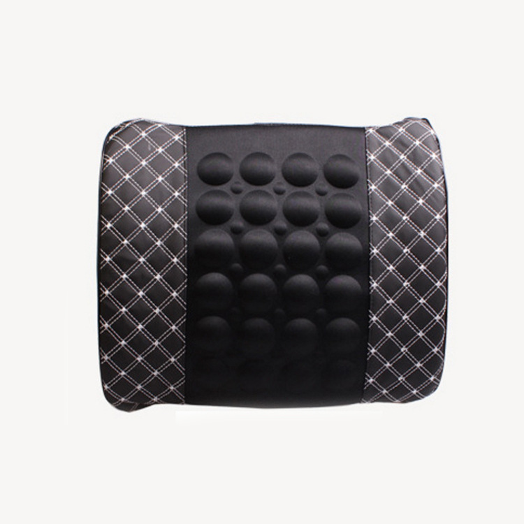 Interior Decoration Supplies Car Electric Massage Lumbar Support Pillow Car Health Care Cushion Red Wine Electric Lumbar Support Pillow Office Cushions