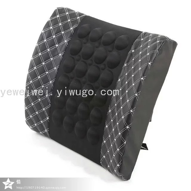 Interior Decoration Supplies Car Electric Massage Lumbar Support Pillow Car Health Care Cushion Red Wine Electric Lumbar Support Pillow Office Cushions