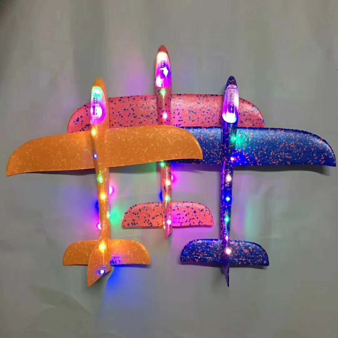 Epp foam band light emitting hand throw aircraft hang-glider aviation model night light children outdoor toys Epp foam band light emitting hand throw aircraft hang-glider aviation model night light children outdoor toys