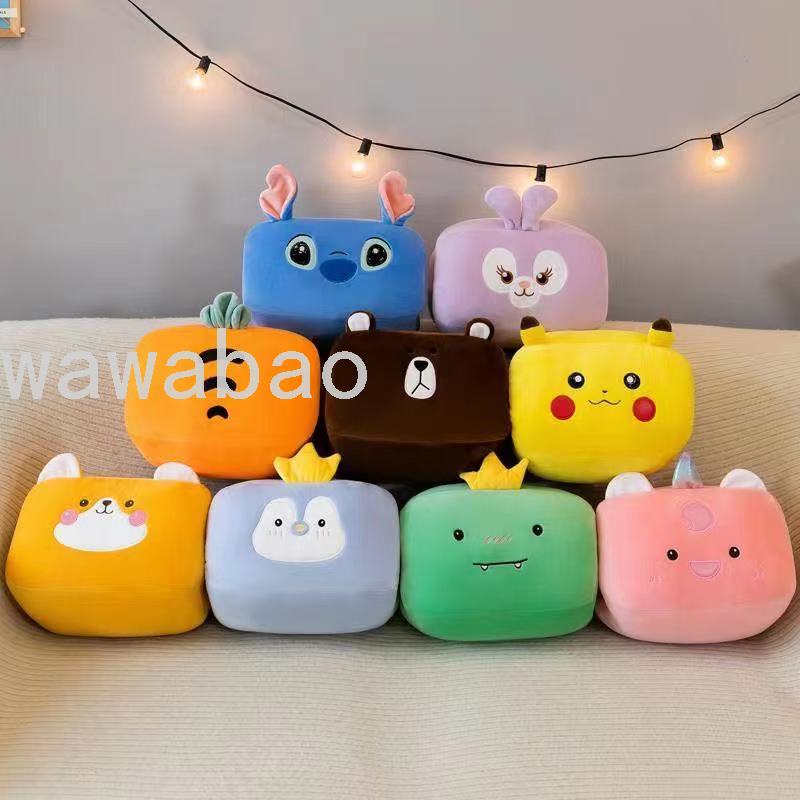 Cute Cat Claw Nap Pillow Large round Hand Warmer Small Square Hand Warmer Stretch Cotton Hand Warmer...