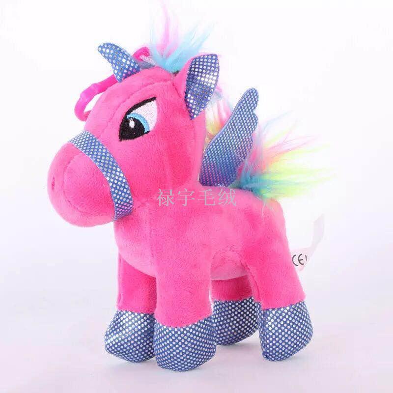 LED light music cute unicorns hang a toy doll, stuffed animal, baby, baby, baby, baby.