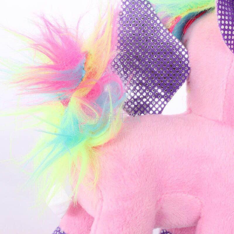LED light music cute unicorns hang a toy doll, stuffed animal, baby, baby, baby, baby.