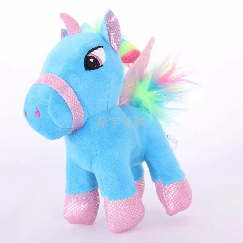 LED light music cute unicorns hang a toy doll, stuffed animal, baby, baby, baby, baby.