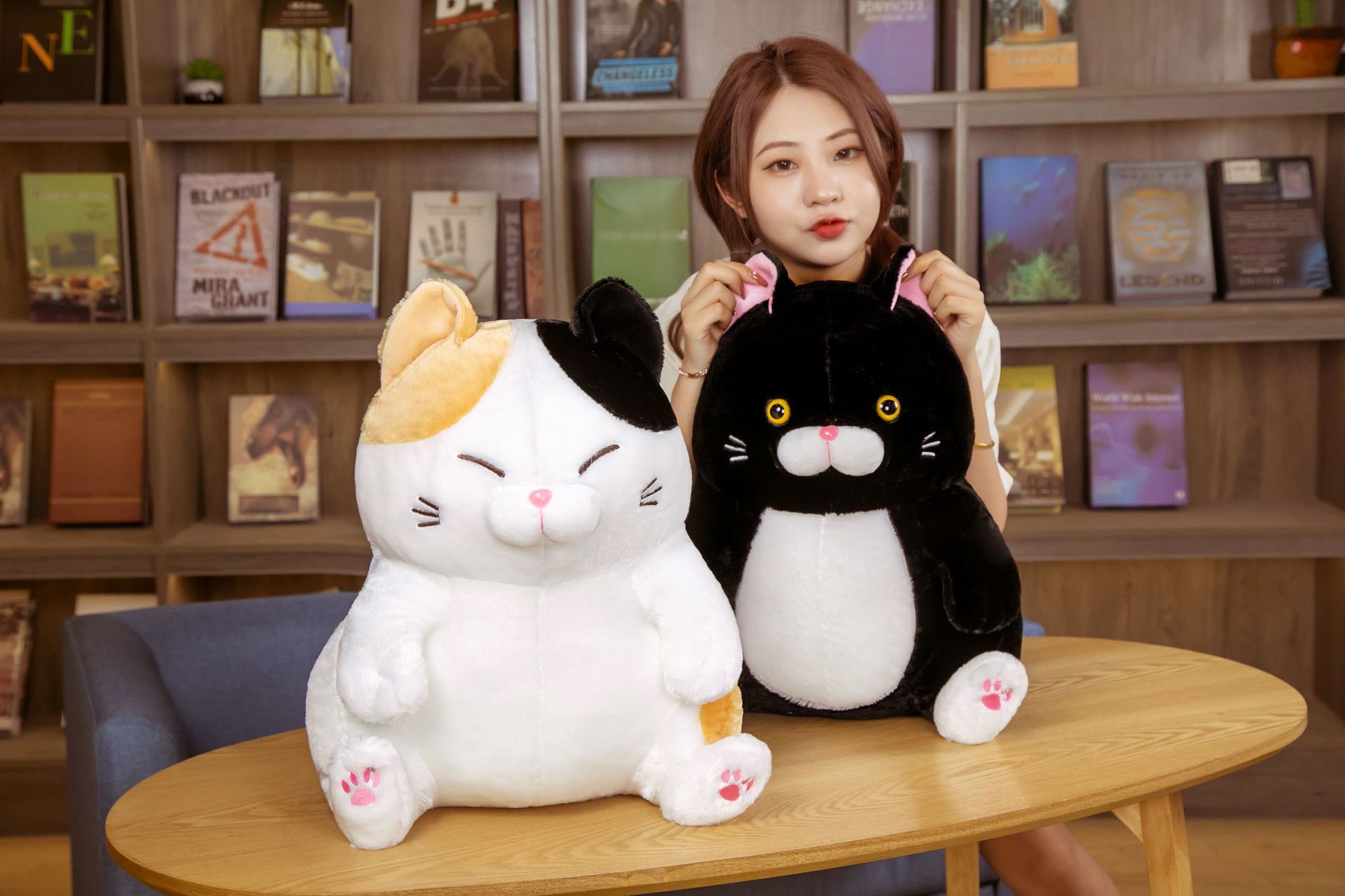 Beard Steamed Bread FUQI Cat Fortune Cat Alien Cat Plush Toy Doll Cross-Border Hot Selling Products Beard Steamed Bread FUQI Cat Fortune Cat Alien Cat Plush Toy Doll Cross-Border Hot Selling Products