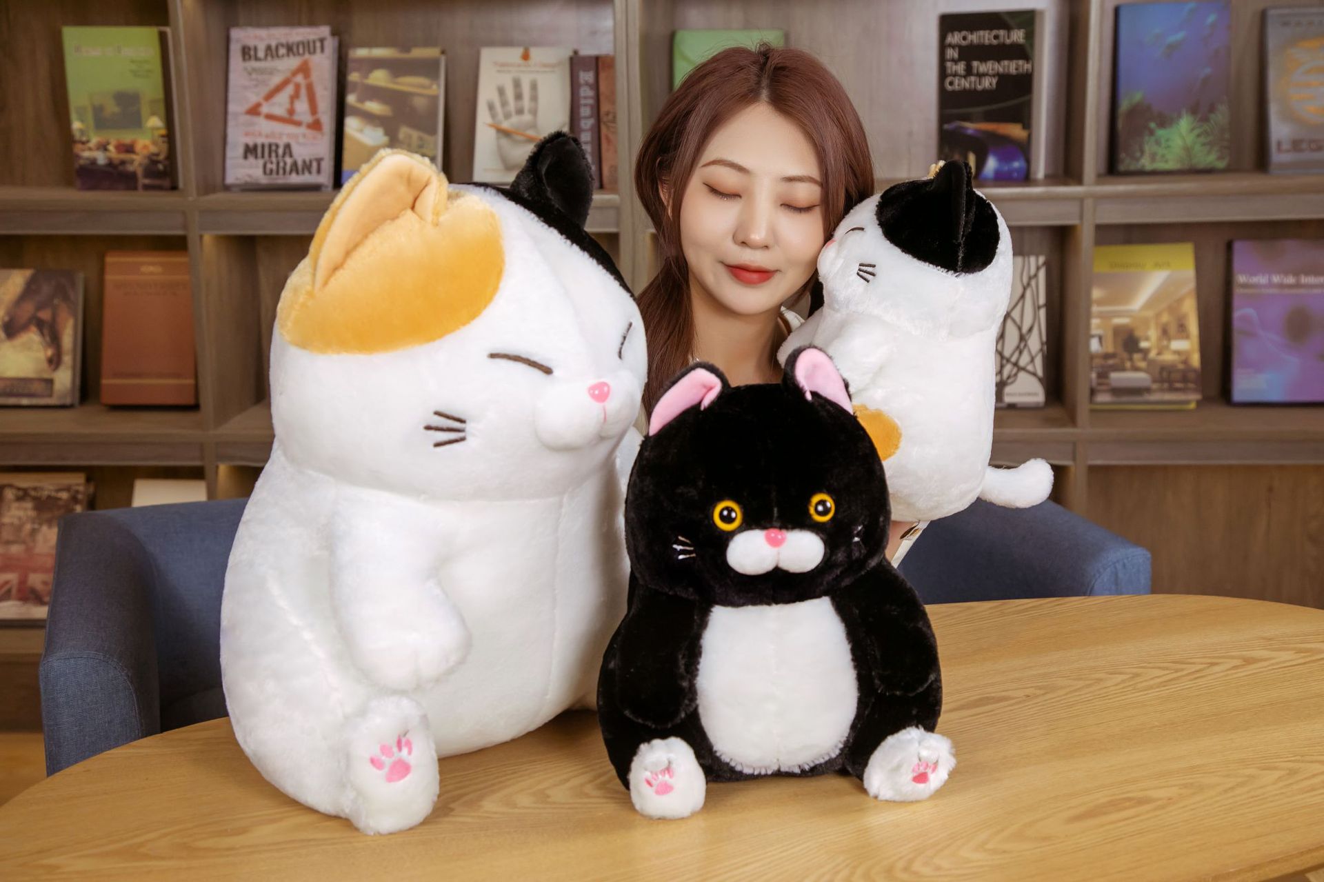 Beard Steamed Bread FUQI Cat Fortune Cat Alien Cat Plush Toy Doll Cross-Border Hot Selling Products Beard Steamed Bread FUQI Cat Fortune Cat Alien Cat Plush Toy Doll Cross-Border Hot Selling Products