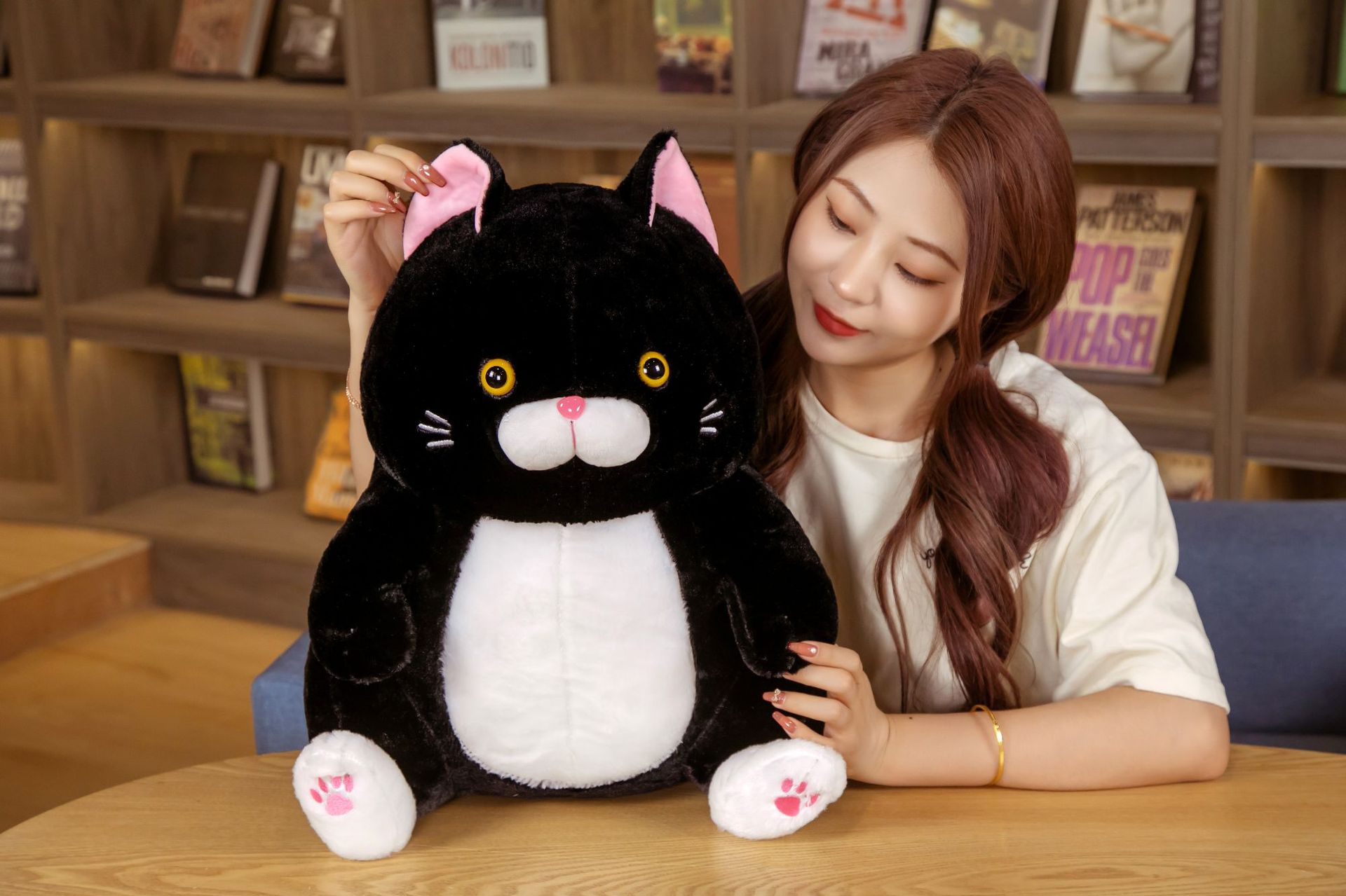 Beard Steamed Bread FUQI Cat Fortune Cat Alien Cat Plush Toy Doll Cross-Border Hot Selling Products Beard Steamed Bread FUQI Cat Fortune Cat Alien Cat Plush Toy Doll Cross-Border Hot Selling Products