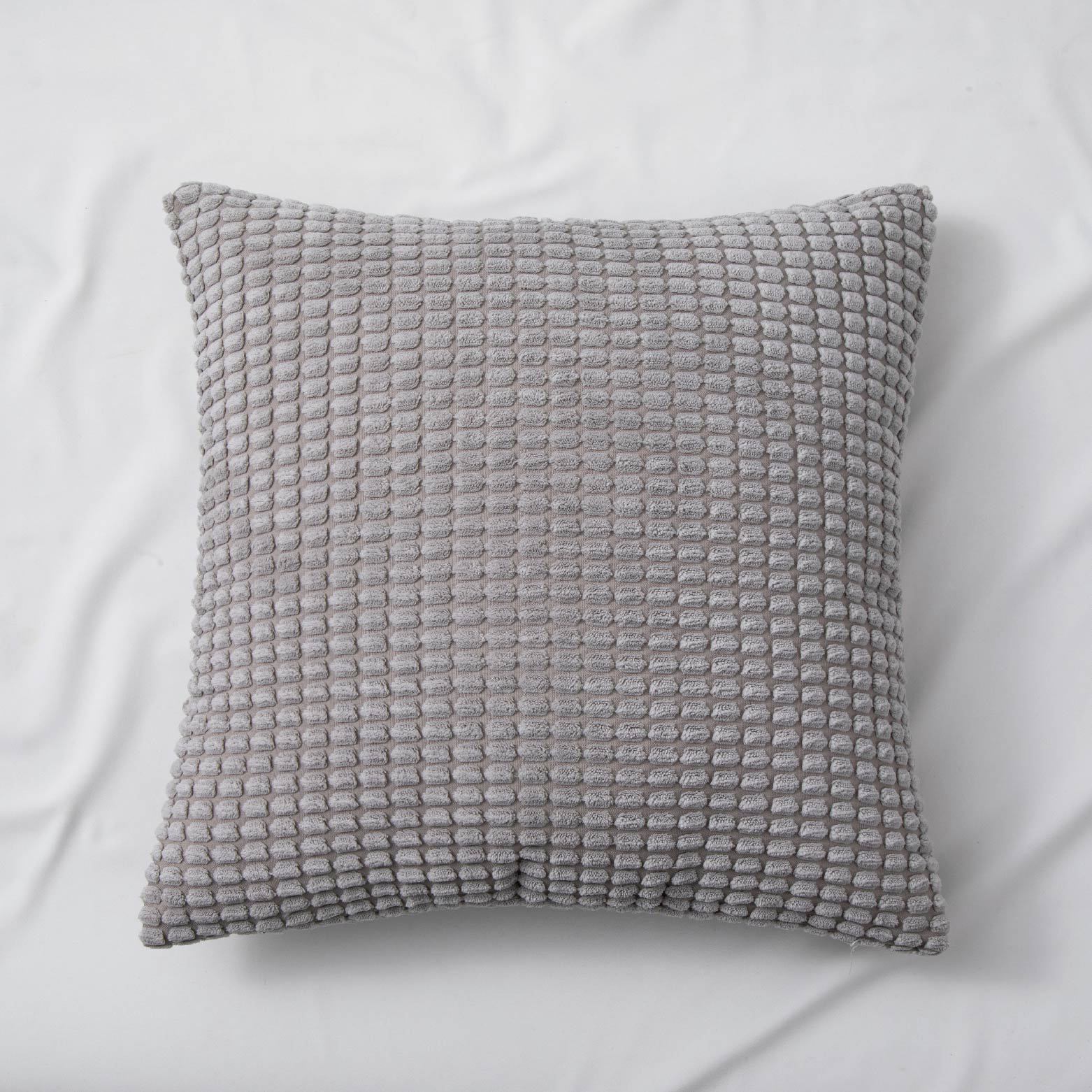 Super Soft Double-Sided Corn Corduroy Pillow Solid Color Dormitory Pillow Bedside Cushion Sofa Pillow Cases Wholesale