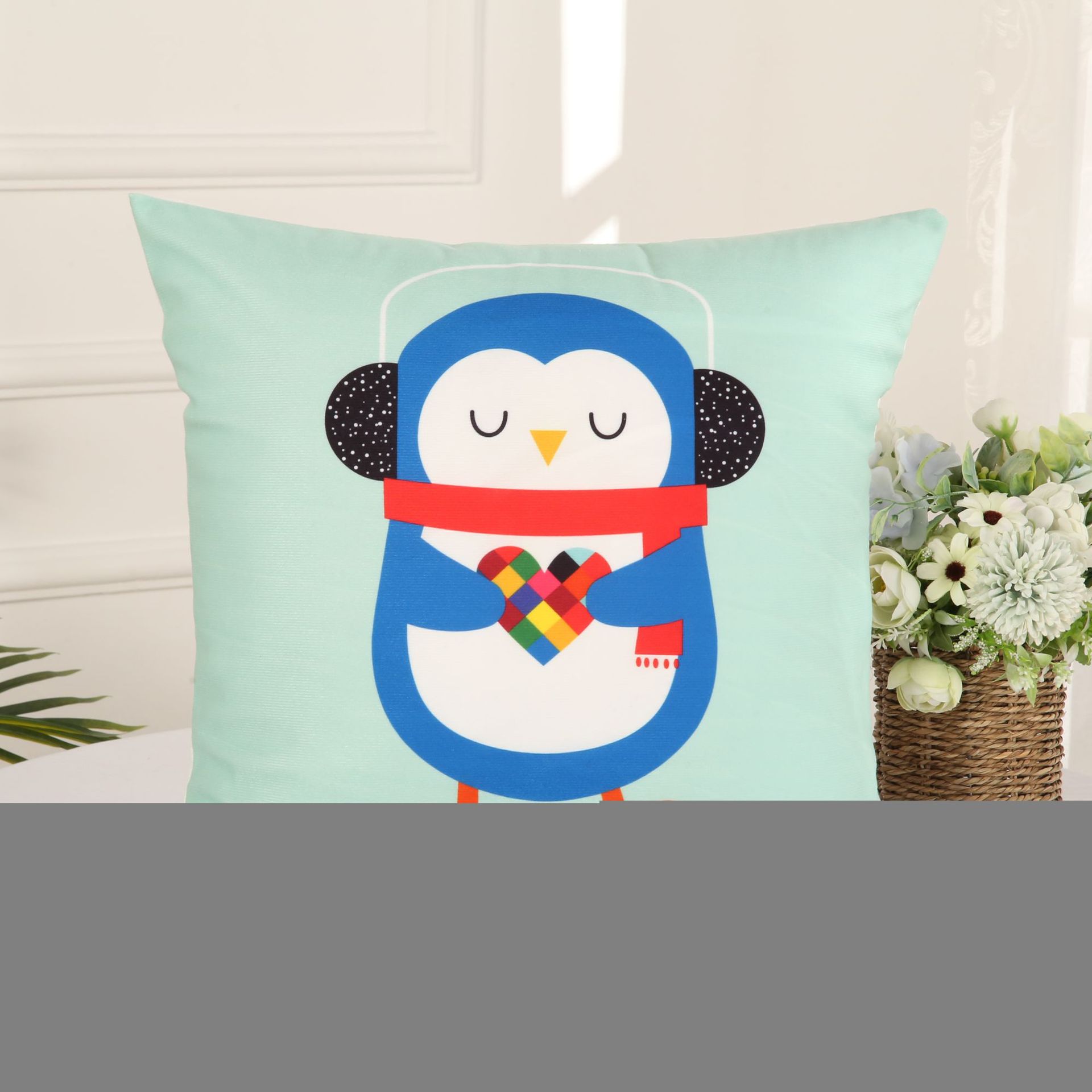 Creative Cartoon Animal Series Pillow Cover Fresh Cartoon Pattern Back Cushion Car Home Factory Wholesale