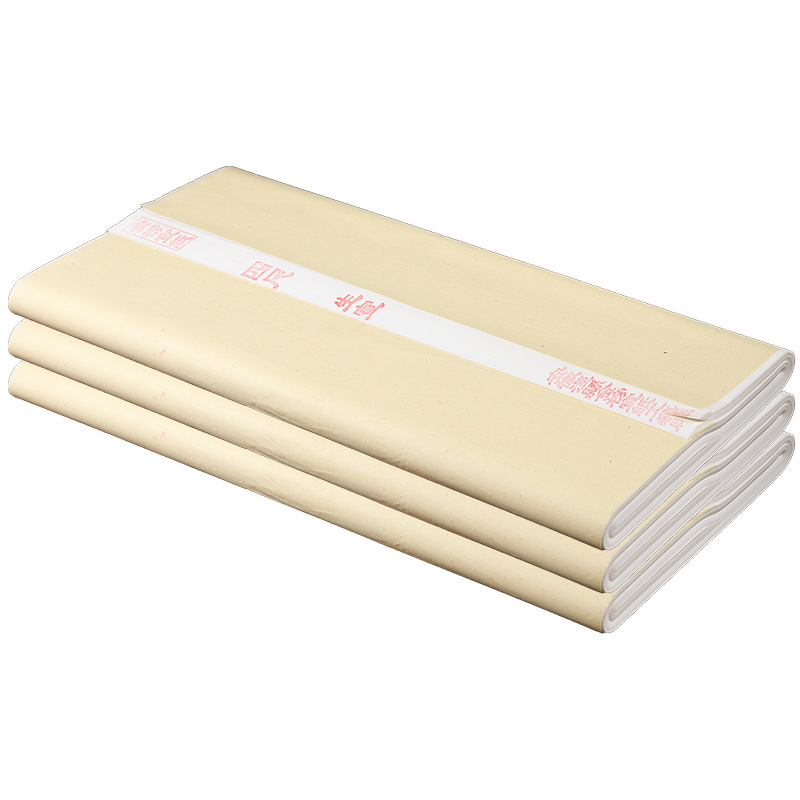 Gold List Jing County, Anhui Three Feet Four Feet Six Feet Chinese Rice Paper Half-Sized Processed Rice Paper Calligraphy Traditional Chinese Painting Creative Xuan Paper