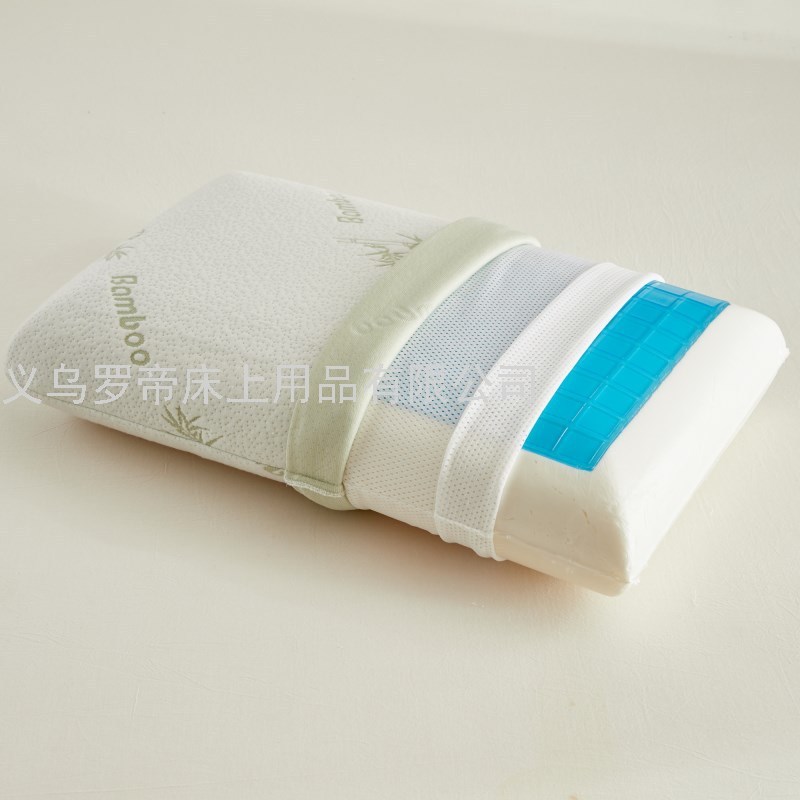 Summer Cool Pillow Bread-Shaped Hydrogel Pillow Cervical Spine Pillow Insert Slow Rebound Memory Pillow Adult Neck Silicone Pillow