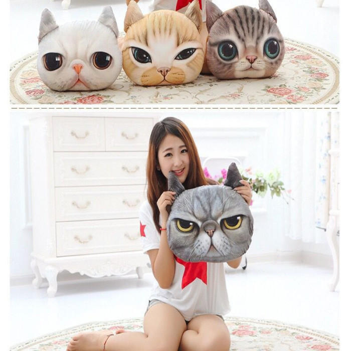 3D stereo cartoon meow star Kitty pillow lifelike simulation pillow washable catwork