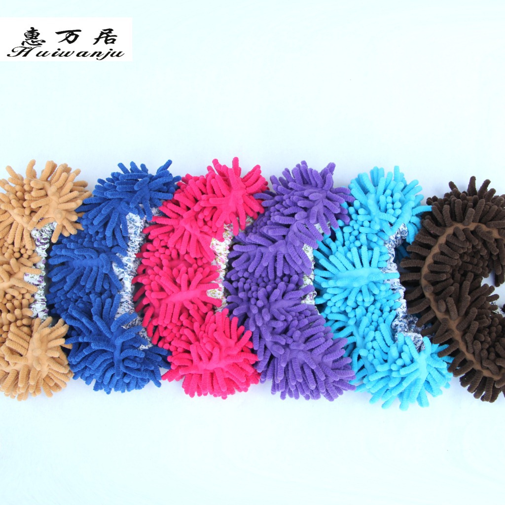 Yiwu Department Store Chenier lazy people wipe the floor shoe cover slipper manufacturer direct selling Lazy people Mop the floor shoe cover manufacturer Direct selling