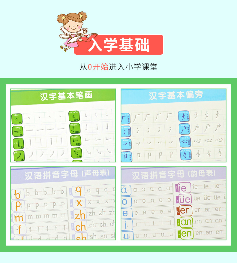 Shao Zvon Primary School Students' Chinese Grade 1-6 Vocabulary List Synchronous Practice Note Calligraphy Practice Board Groove Repeated Writing Shao Zvon Primary School Students' Chinese Grade 1-6 Vocabulary List Synchronous Practice Note Calligraphy Practice Board Groove Repeated Writing
