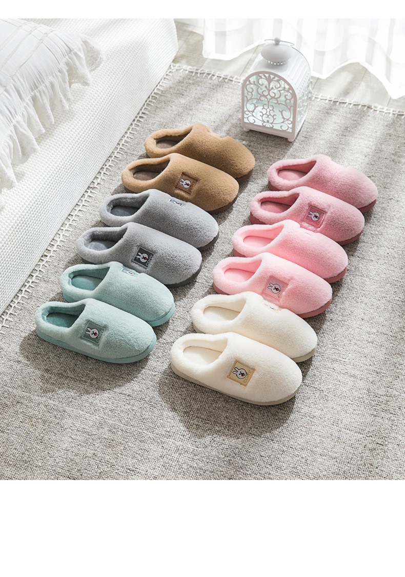 Cotton Slippers Women's Home Autumn and Winter Indoor Home Warm Non-Slip Thick Bottom Confinement Couple Woolen Slipper Men's Winter Cotton Slippers Women's Home Autumn and Winter Indoor Home Warm Non-Slip Thick Bottom Confinement Couple Woolen Slipper Men's Winter