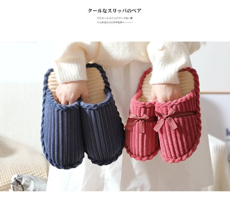 Cotton Slippers Female Male Winter Couple Household Non-Slip Fur Warm Keeping Floor Cotton Slippers Corduroy Woolen Slipper Wholesale Cotton Slippers Female Male Winter Couple Household Non-Slip Fur Warm Keeping Floor Cotton Slippers Corduroy Woolen Slipper Wholesale