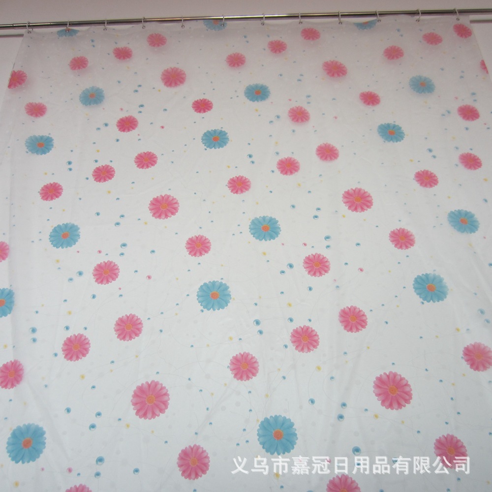 PEVA bath curtain new printing patterns environmental protection material waterproof mold manufacturer orders PEVA bath curtain new printing patterns environmental protection material waterproof mold manufacturer orders