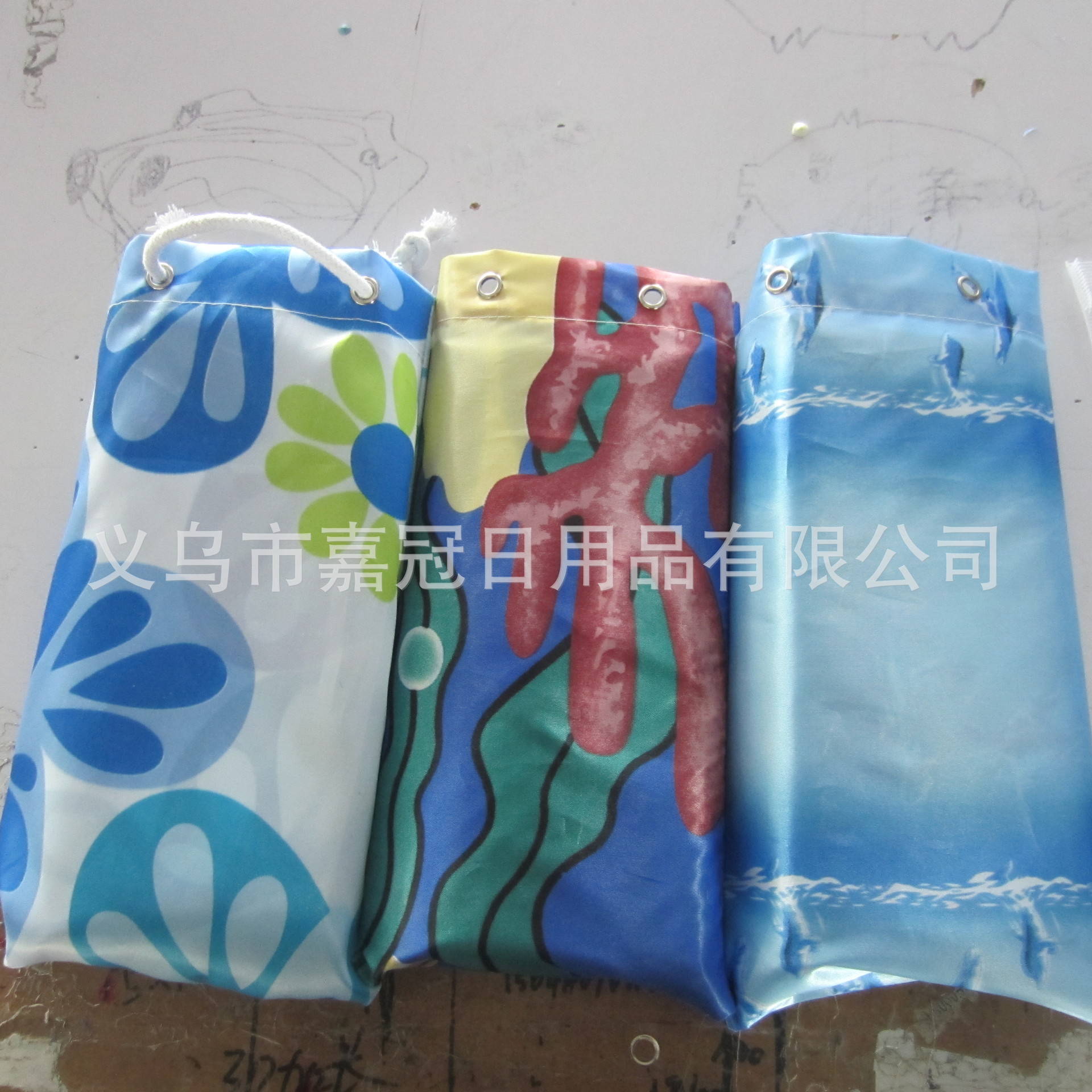 European top - grade polyester waterproof cloth bath curtain thickened and mildew resistant tote bag packing European top - grade polyester waterproof cloth bath curtain thickened and mildew resistant tote bag packing