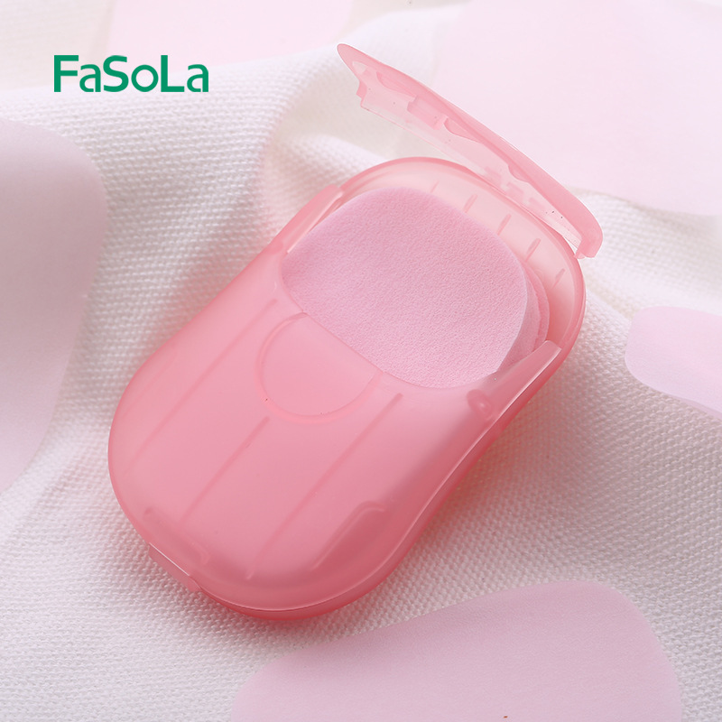 Fasola Disposable Soap Slice Soap Sheet Portable Hand Washing Soap Piece Soap Paper Soap Hotel Travel Supplies