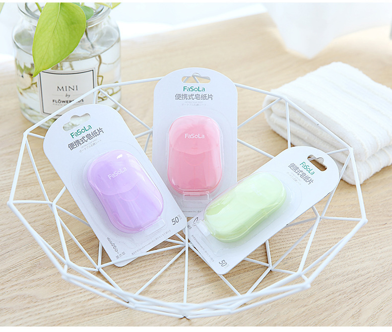 Fasola Disposable Soap Slice Soap Sheet Portable Hand Washing Soap Piece Soap Paper Soap Hotel Travel Supplies Fasola Disposable Soap Slice Soap Sheet Portable Hand Washing Soap Piece Soap Paper Soap Hotel Travel Supplies