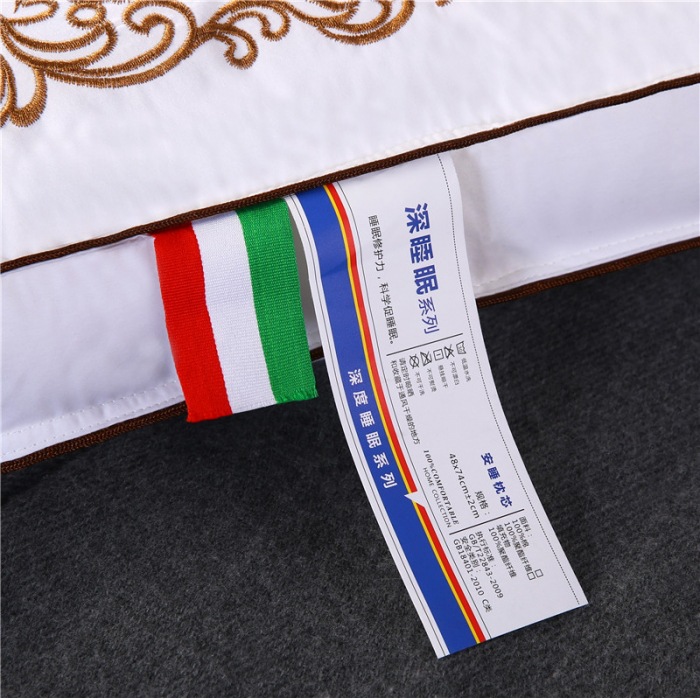 Hotel Pillow Inner Pillow Cotton Embroidery Comfort Pillow Memory Pillow Non-Collapse Long Pillow Student Adult One Piece Dropshipping