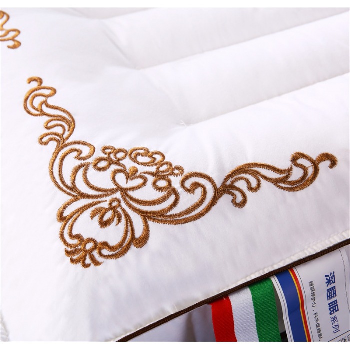 Hotel Pillow Inner Pillow Cotton Embroidery Comfort Pillow Memory Pillow Non-Collapse Long Pillow Student Adult One Piece Dropshipping