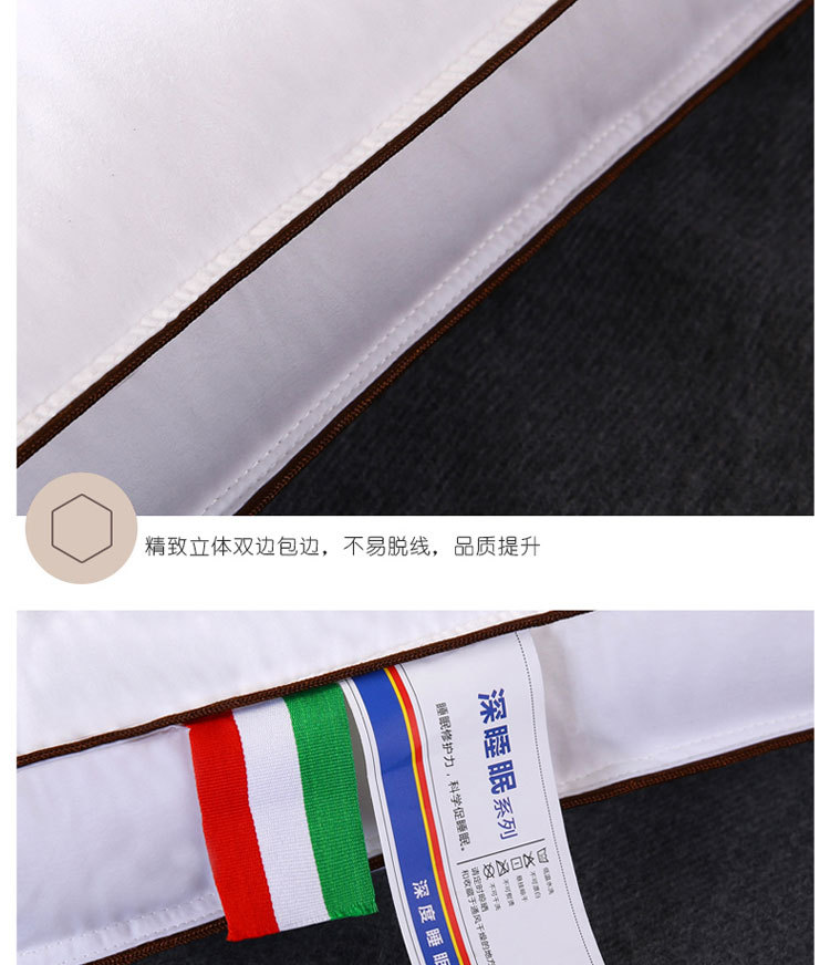 Hotel Pillow Inner Pillow Cotton Embroidery Comfort Pillow Memory Pillow Non-Collapse Long Pillow Student Adult One Piece Dropshipping