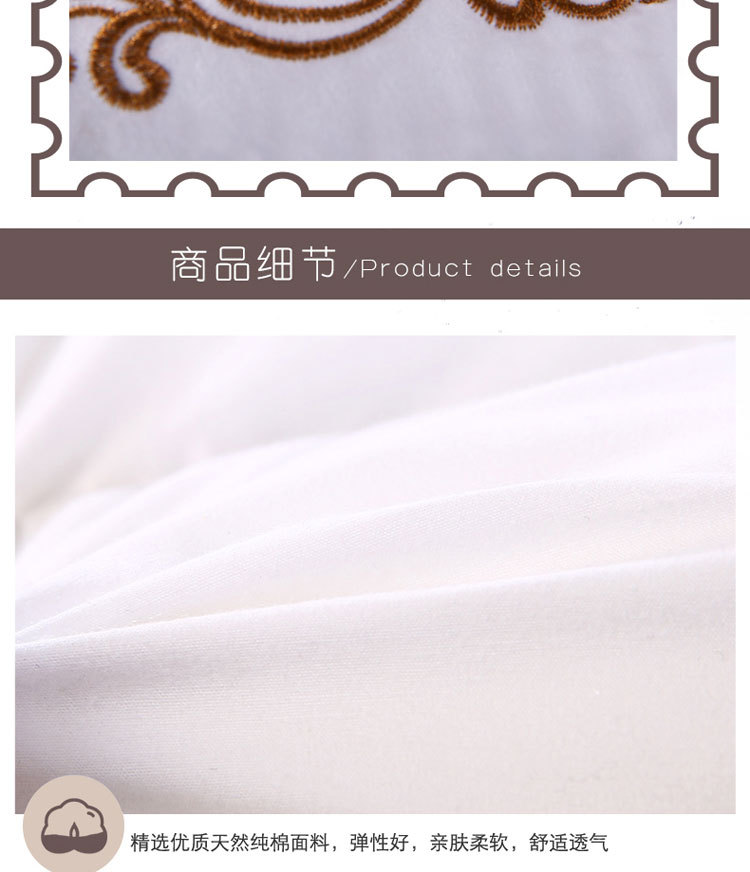 Hotel Pillow Inner Pillow Cotton Embroidery Comfort Pillow Memory Pillow Non-Collapse Long Pillow Student Adult One Piece Dropshipping