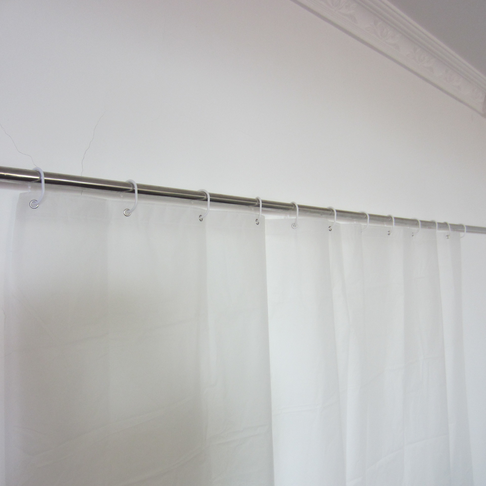 PEVA bath curtain plain color transparent thickening anti-mildew multi-style multi-size can be customized