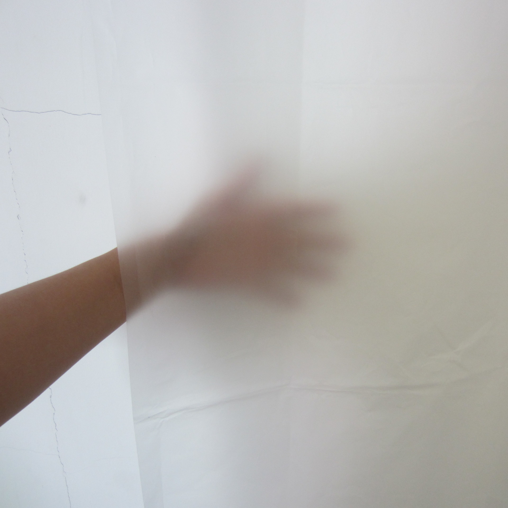 PEVA bath curtain plain color transparent thickening anti-mildew multi-style multi-size can be customized