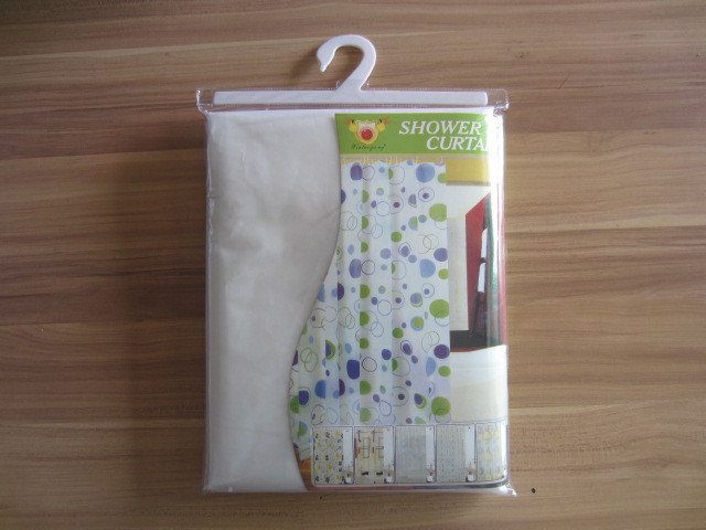 PEVA bath curtain plain color transparent thickening anti-mildew multi-style multi-size can be customized