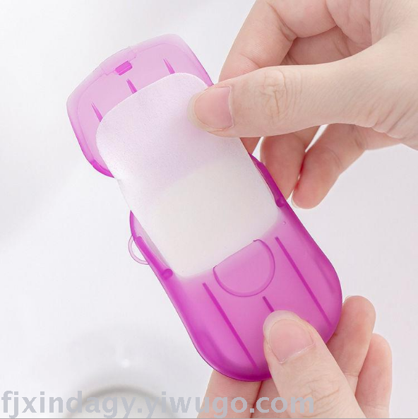 Travel hand washing paper soap piece disposable hand soap piece portable student soap paper soap paper soap paper soap 